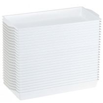 Artikel OASIS® Vit smörgåsbricka för blomsterdekorationer och dekoration 23x11x2,5 cm 25-delars set