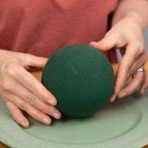 Artikel Blommig skumboll liten grön Ø12cm 5 st