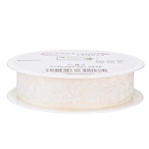 Artikel Organza band blomma present band kräm 25mm 18m