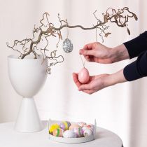 Artikel Påskäggsdekorationer som dekorativa idéer. Charmiga påskdekorationstillbehör, 6 cm, 6 stycken.