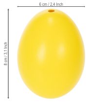 Artikel Påskäggsdekoration, riktiga gåsägg för vårliknande rumsdekoration, 8 cm, 10 stycken