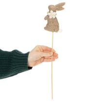 Artikel Dekorativ påskharefigur för vårdekorationer och säsongsbetonade accenter, 42 cm, 8 stycken