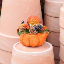 Artikel Planter pumpadekoration orange gulgrön Ø19cm H12cm
