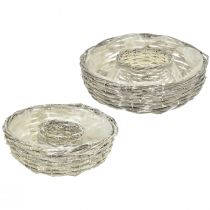 Artikel Växtskål pil växtring naturvit Ø25/30cm set om 2