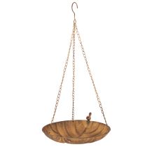 Artikel Dekorativ hängande skål, trädgårdsdekoration, rostfri, Ø31cm, L62cm