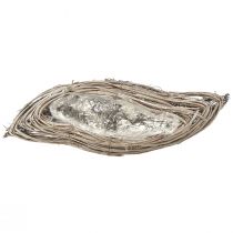 Artikel Växtskål vågrotting naturvit 40x14x6cm 2st