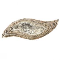 Artikel Växtbåt växt vågrotting naturvit 45x16cm