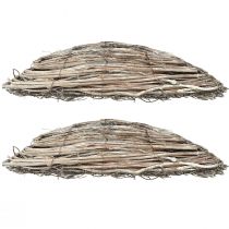 Artikel Krukor av rottingvin, naturvita, 40x13cm, 2 stycken - Dekorativa växter för lantlig stil