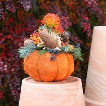 Artikel Kruka pumpadekoration orange/gulgrön sisal Ø21cm H12cm
