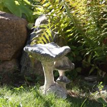 Artikel Svampdekoration gjuten sten grå vitkalkad 21,5×18×22 cm