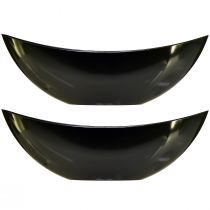 Artikel Snygg båtskål i mörkgrönt - perfekt för plantering - 39cm 2st