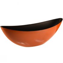Artikel Modern båtskål i orange – 39 cm – mångsidig för dekoration och plantering – 2 st