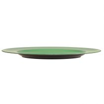 Artikel Robust grön plastplatta - 28 cm, perfekt för daglig dekoration och utomhusaktiviteter - paket med 4