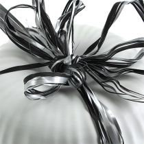 Artikel Raffia band svart silver presentband dekorativt band 200m