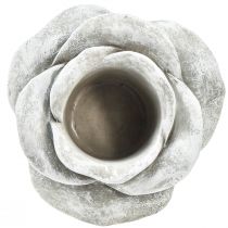 Artikel Rose keramik grav dekoration bord dekoration ljusstake stor Ø17cm H9cm