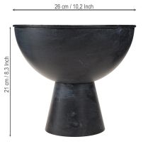 Artikel Skål med troféskål i oädel metall antracit Ø26cm H21cm