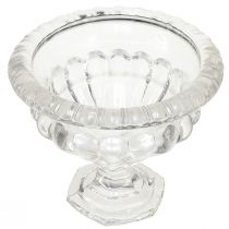 Artikel Klassisk glasskål med bas i vintagedesign – Klar, Ø13cm x 11 cm – Mångsidig användning för trofédekoration