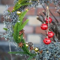 Artikel Klockhängare Julklockor röd 28cm set om 2
