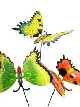 Artikel Fjärilar på pinnen 17 cm olika färger