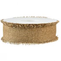 Artikel Dekorationsband bruna guldfransar B40mm L15m