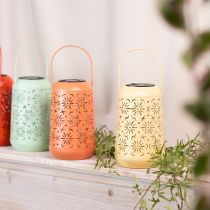 Artikel Solcellslykta för trädgården med blommönster och stämningsfullt ljus, 26 cm