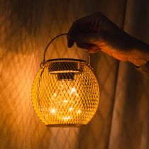 Artikel Solcellslykta, dekorativ LED-belysning, energibesparande, perfekt för utomhusbruk, 12 cm