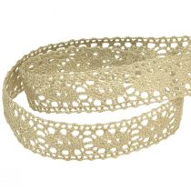 Artikel Spetsband dekorativt band spets beige B18mm 20m