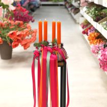 Artikel Koniska ljus färgade orange 34mm x 240mm 4 st