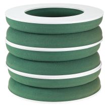 Artikel OASIS® Blommig Skumkransring Grön H3cm Ø25cm 6 st