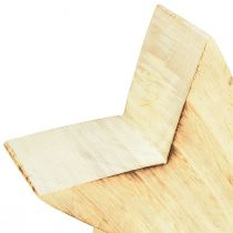 Artikel Rustik dekorativ stjärna av trä - naturligt trälook, 20x7 cm - mångsidig rumsdekoration