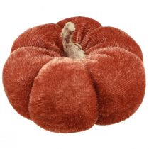 Artikel Tyg Pumpor Pumpa Dekoration Gul Brun Sammetslen Ø7cm 9 st