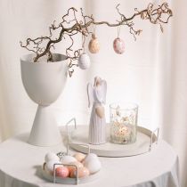 Artikel Bricka med praktiska handtag för mångsidiga dekorationsidéer med blommor och naturmaterial, 30 cm