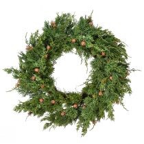 Artikel Grankrans Thuja med knoppar bas vinkrans Ø50cm