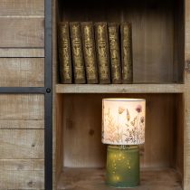 Artikel LED-bordslampa med blommönster för elegant vardagsrumsbelysning, 23 cm