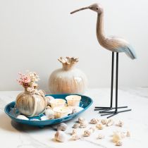 Artikel Bordskål i metall, elegant och funktionell dekoration för vardagsrum, 28 cm