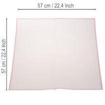 Artikel Transmatt Rosa Våtbeständig Blomsterfilm 57cm Tillskuren för Buketter 20st
