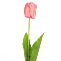 Artikel Tulpan konstgjord blomma röd, orange konstgjord vårblomma H67cm