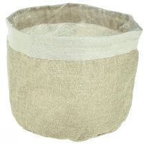 Artikel Planterkorg Jute Tyg Korg Utensilo Naturlig Ø21cm H19cm 3st