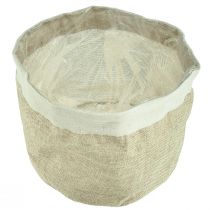 Artikel Planterkorg Jute Tyg Korg Utensilo Naturlig Ø21cm H19cm 3st