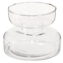 Artikel Vas lökformig glasvas Rikkie i klar Ø13cm H10cm 2st