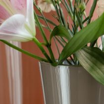 Artikel Vas “Fizzy” Ø16cm H27cm platinagrå 1 st