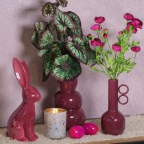 Artikel Modern, konstnärlig vas med lång hals och runda handtag för eleganta inredningar, 24 cm