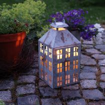 Artikel Vintage dekorativ lykta metall ljushus Shabby Chic H35cm