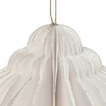 Artikel Honeycomb boll julkula papper vit FSC Ø15cm H20cm