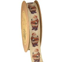 Artikel Julband rustikt band jultomten 25mm 15m