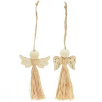 Artikel Julängel Julgransdekoration ängel raffia 11cm 12 st