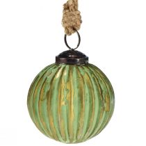 Artikel Julkulor glas grönguld glaskulor Ø7cm 6 st