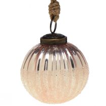 Artikel Julkulor glas vintage rosa glaskulor Ø7cm 6st