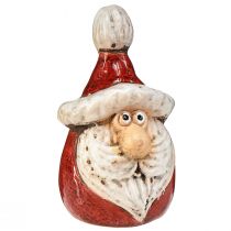 Artikel Söt keramisk jultomtefigur, röd och vit, 10cm - perfekt juldekoration - 4 stycken