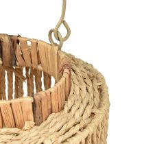Artikel Lykta raffia med handtag naturfiber metall Ø19cm H21cm
